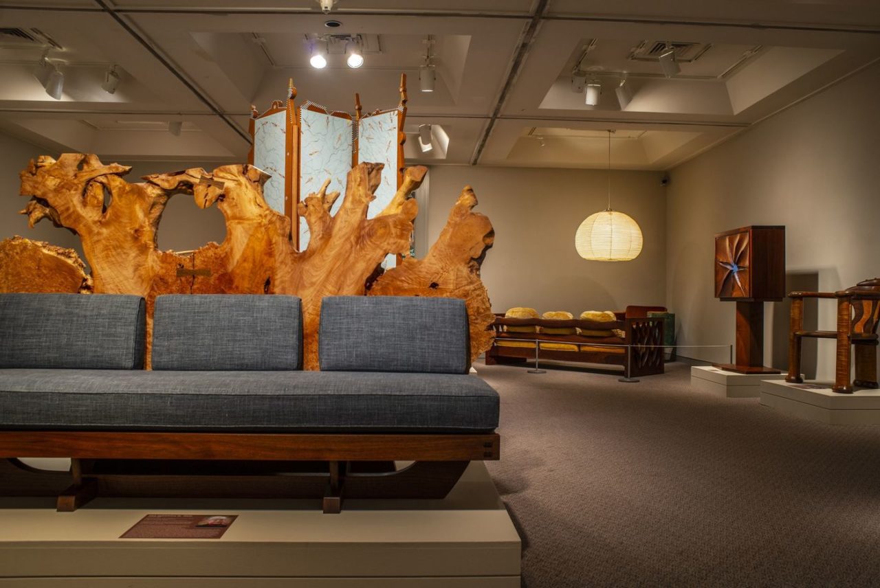 Michener Museum Installation View, Nakashima Looks.